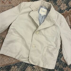 The Children's Place Cream Linen Style Kids Blazer 4t